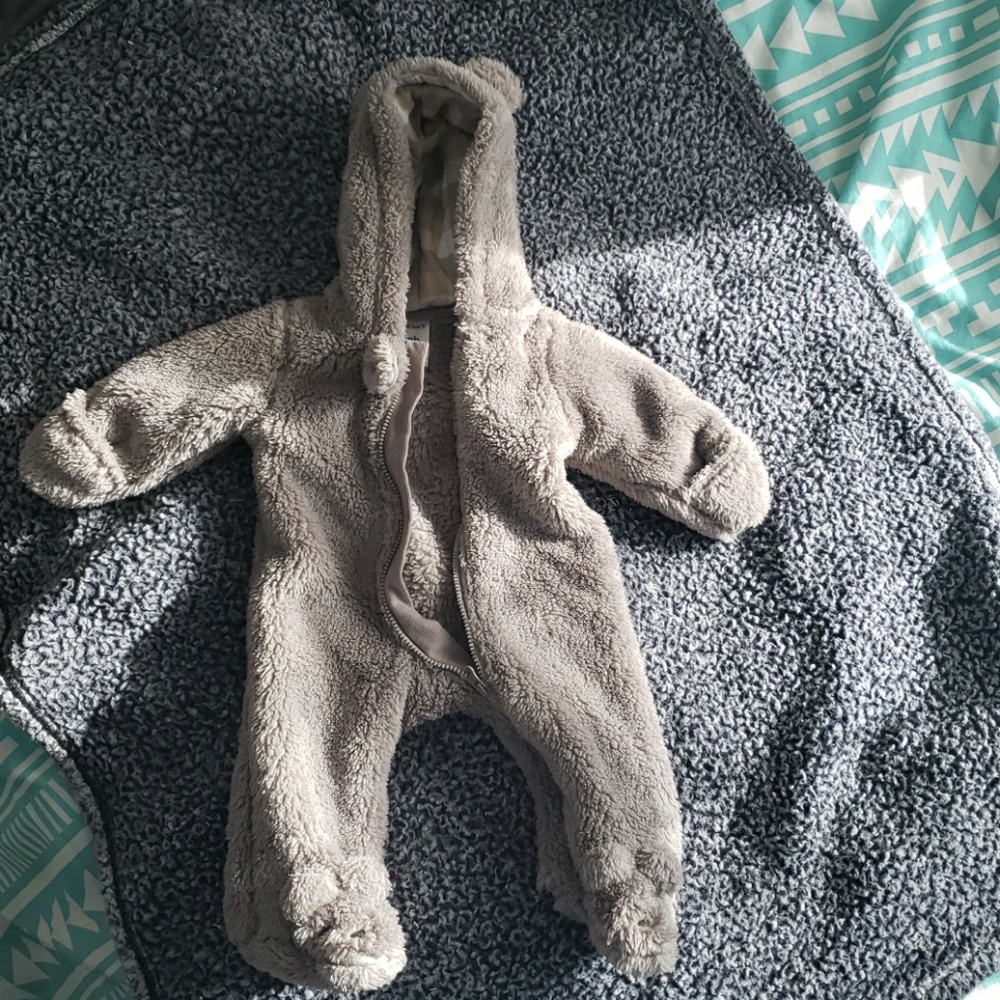 Cozy newborn snowsuit
